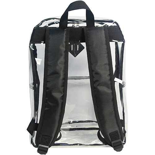 Sparco Carrying Case (Backpack) Multipurpose - Clear Polyvinyl Chloride (PVC), 420D Oxford Body - Shoulder Strap, Handle - 17" Height x 12" Width x 5" Depth - 1 Each (61617)
