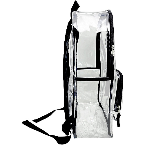 Sparco Carrying Case (Backpack) Multipurpose - Clear Polyvinyl Chloride (PVC), 420D Oxford Body - Shoulder Strap, Handle - 17" Height x 12" Width x 5" Depth - 1 Each (61617)
