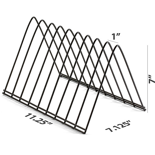 Officemate Triangle Wire Sorter, Black 7" Height x 7" Width x 11" Depth - Desktop - Sturdy - Black - Steel Wire - 1 Each (93150)