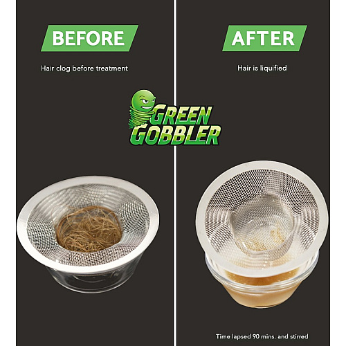Green Gobbler Liquid Drain Clog Dissolver 31 fl oz (1 quart)Bottle - 1 Each - Non-corrosive, Odorless, Bleach-free, Fume-free, Environmentally Friendly (G8015)