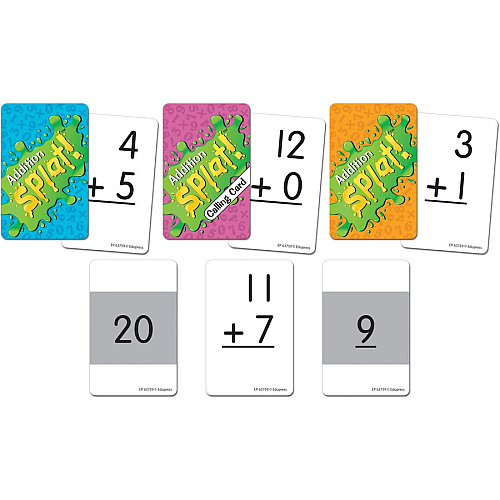 Teacher Created Resources Math Splat Addition Game 225 Card(s) - Learning - Educational - 2 to 6 Players - 1 Each (EP63759)