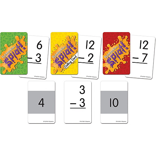 Teacher Created Resources Math Splat Subtraction Game Educational - 2 to 6 Players - 1 Each (EP63760)
