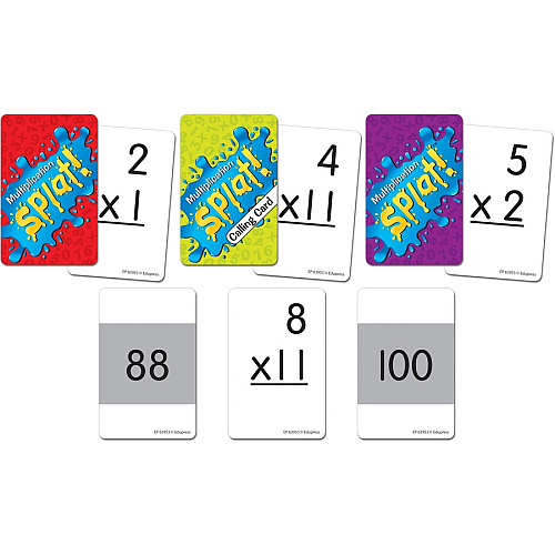 Teacher Created Resources Math Splat Multiplication 225 Card(s) - Learning - Educational - 1 Each (EP63953)
