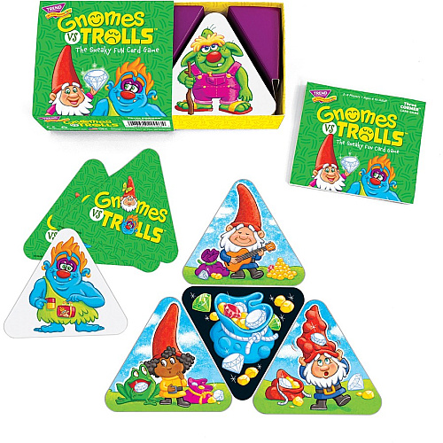 Trend Gnomes vs Trolls Three Corner Card Game 63 Card(s) - Fun - Matching - 2 to 4 Players - 1 Each (T20003)