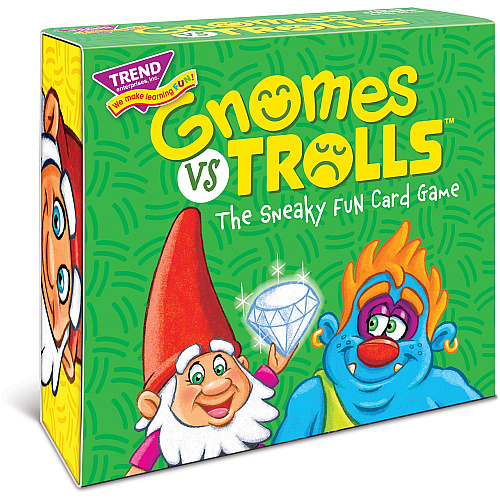 Trend Gnomes vs Trolls Three Corner Card Game 63 Card(s) - Fun - Matching - 2 to 4 Players - 1 Each (T20003)