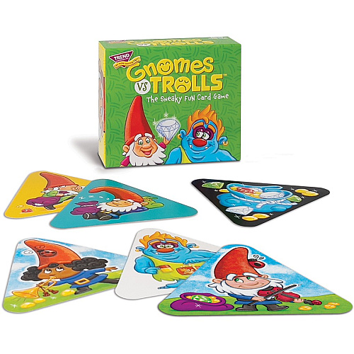 Trend Gnomes vs Trolls Three Corner Card Game 63 Card(s) - Fun - Matching - 2 to 4 Players - 1 Each (T20003)