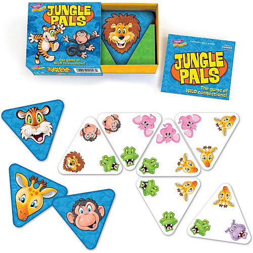 Trend Jungle Pals Three Corner Card Game 15 Card(s) - Fun - Matching - 2 to 4 Players - 1 Each (T20007)