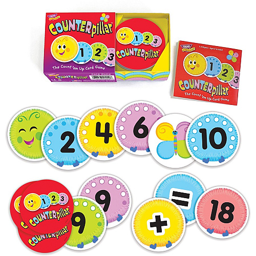 Trend COUNTERpillar Card Game 63 Card(s) - Fun - Math - 1 to 4 Players - 1 Each (T20009)