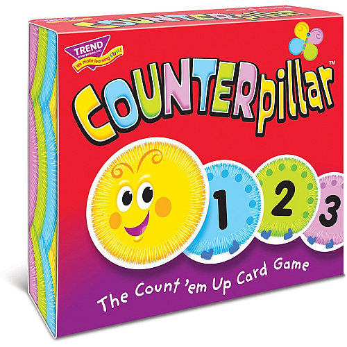 Trend COUNTERpillar Card Game 63 Card(s) - Fun - Math - 1 to 4 Players - 1 Each (T20009)