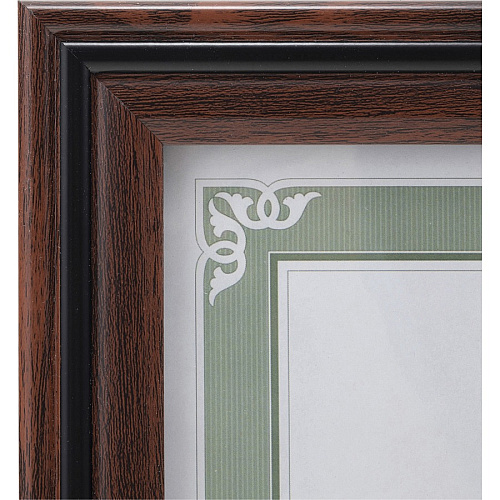 Advantus Certificate Frame 8.50" x 11" Frame Size - Desktop - Vertical, Horizontal - Dust Resistant, Debris Resistant - Rosewood - 1 Each (VS4501B811)