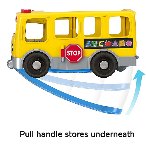 Fisher-Price Little People Toddler Learning Toy, Big Yellow School Bus Musical Push Toy 1-5 Year Age - 1 Each - Yellow (GLT75)