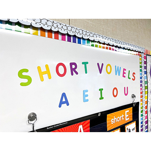 Teacher Created Resources Colorful Magnetic Letters Fun Theme/Subject - Magnetic - 2" Length - Multi - 87 / Pack (77570)