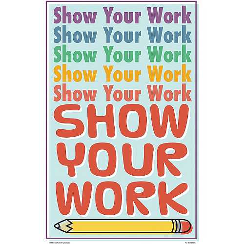 Teacher Created Resources Math Fun Posters 11" Width x 17" Height - Multi (P176)