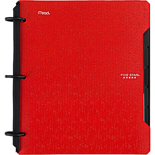 Mead Five Star Flex Hybrid NoteBinder 1" Binder Capacity - 200 Sheet Capacity - Pocket(s): 2 - 5 Divider(s) - Plastic - Multi-colored - TechLock Ring, Durable, Foldable - 1 Each (29328)