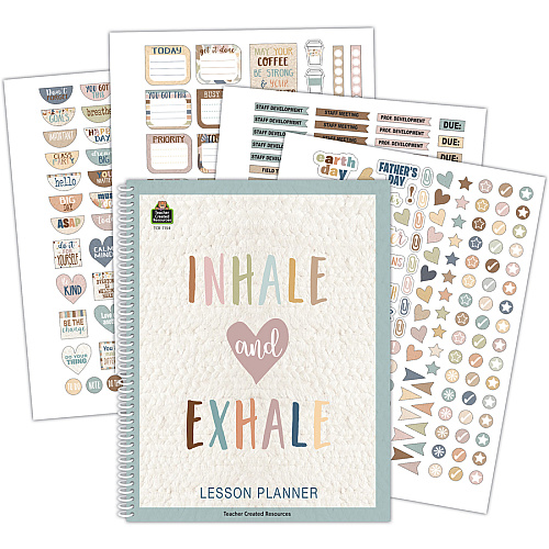 Teacher Created Resources Everyone Is Welcome Planner Weekly, Monthly - 40 Week - 1 Week Double Page Layout - Multi - Substitute Teacher Page, Appointment Schedule - 1 Each (7154)