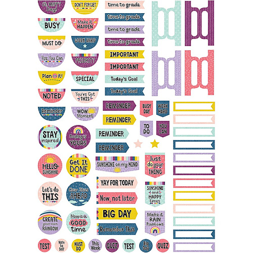 Teacher Created Resources Oh Happy Day Lesson Planner Monthly - 40 Week - 1 Week Double Page Layout - Multi - Substitute Teacher Page, Appointment Schedule - 1 Each (8321)