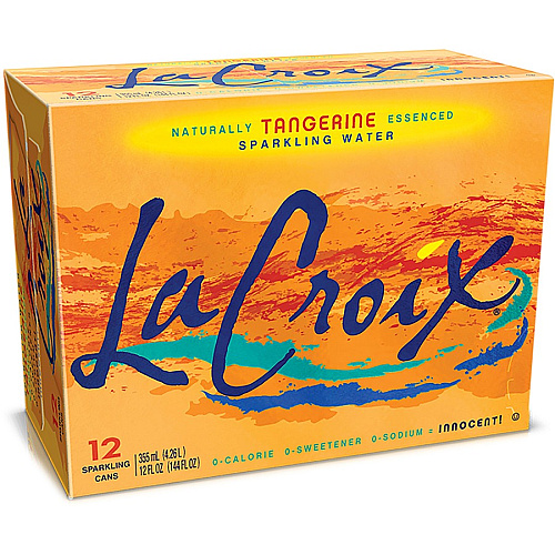 LaCroix Tangerine Flavored Sparkling Water Ready-to-Drink - 12 fl oz (355 mL) - Tangerine - 12/Pack - 2 / Carton (40106)