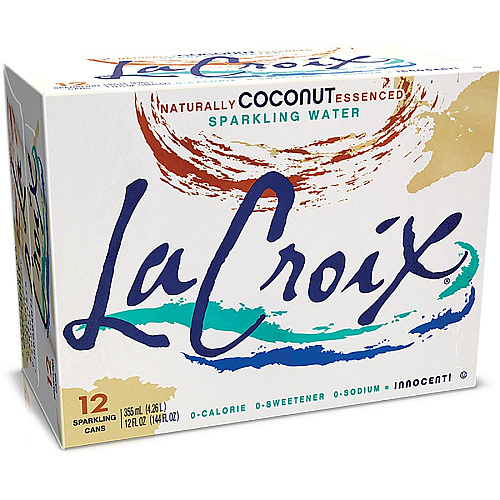 LaCroix Coconut Flavored Sparkling Water Ready-to-Drink - 12 fl oz (355 mL) - Coconut - 12/Pack - 2 / Carton (40121)
