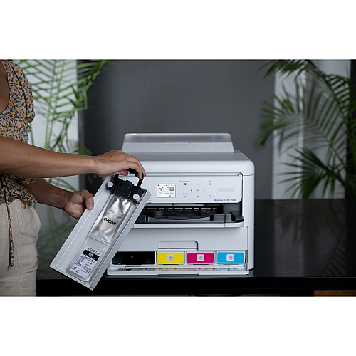 Epson WorkForce Pro WF-C5390 Wireless Inkjet Printer - Color Automatic Duplex Print - Ethernet - Wireless LAN - Plain Paper Print - Gigabit Ethernet - USB (C11CK25201)
