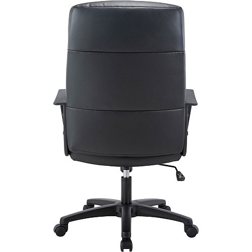 Lorell High-Back Bonded Leather Chair Black Seat Color - Bonded Leather Seat Material - Black Back Color - Bonded Leather Back Material - High Back - Armrest - 1 Each (LLR41851)
