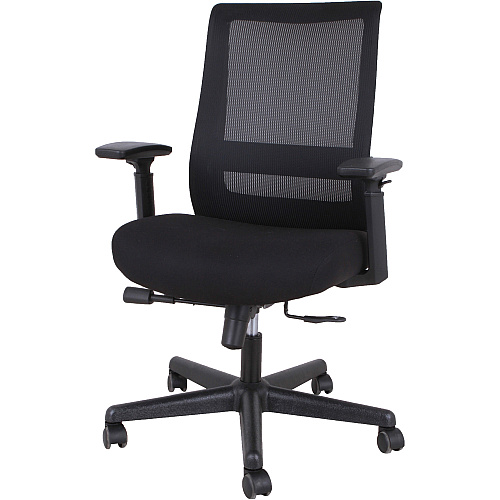 Lorell Mesh High-back Executive Chair High Back - 5-star Base - Black - Armrest - 1 Each (LLR42175)