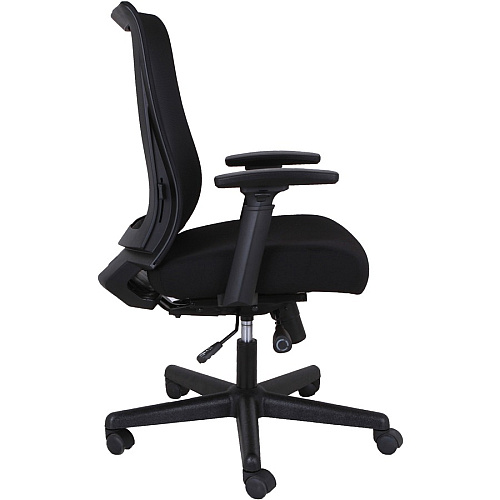 Lorell Mesh High-back Executive Chair High Back - 5-star Base - Black - Armrest - 1 Each (LLR42175)