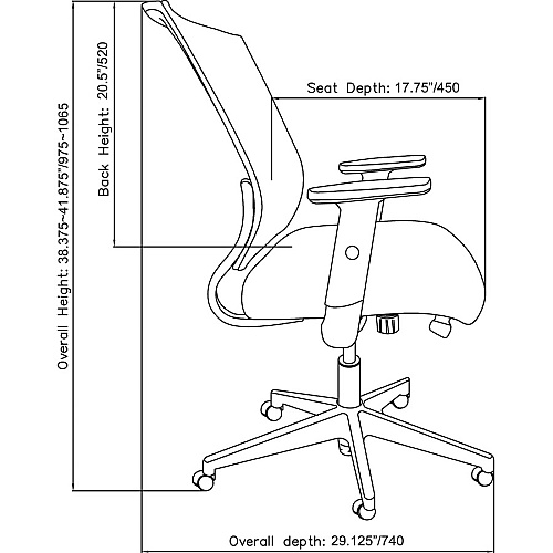 Lorell Mid-back Mesh Chair Black Seat Color - Black Back Color - Mesh Back Material - Mid Back - 5-star Base - Armrest - 1 Each (LLR42176)