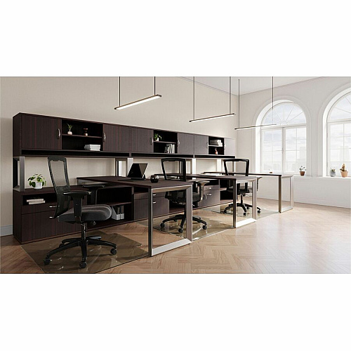 Lorell Mid-back Mesh Chair Mid Back - 5-star Base - Black - Armrest - 1 Each (LLR42180)