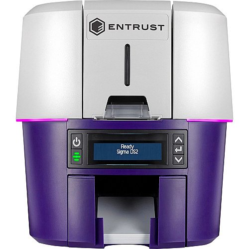 SICURIX Sigma DS2 Double Sided Dye Sublimation/Thermal Transfer Printer - Color - Card Print - USB - Silver, Blue 300 dpi - For Mac, PC - 1 Each (525301005)