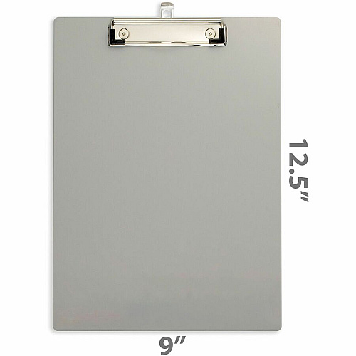 Officemate Magnetic Clipboard, Aluminum Aluminum - Gray - 1 Each (83217)