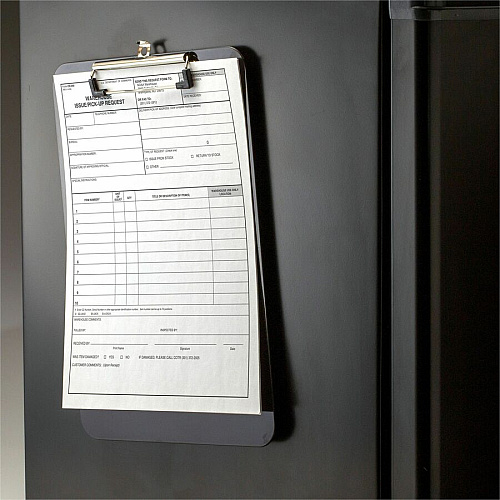 Officemate Magnetic Clipboard, Plastic Plastic - Black - 1 Each (83215)