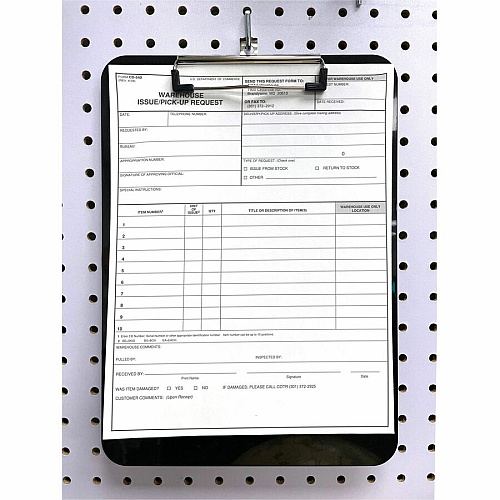Officemate Magnetic Clipboard, Plastic Plastic - Black - 1 Each (83215)