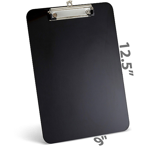 Officemate Magnetic Clipboard, Plastic Plastic - Black - 1 Each (83215)
