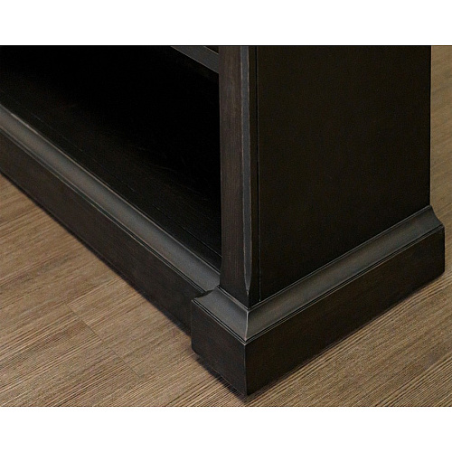 Martin Kingston Office Desking Unit 78" Height x 38" Width x 14" Depth - 5 Shelve(s) - 4 Adjustable Shelf(ves) - Material: Wood - Finish: Dark Chocolate, Rub Through - 1 Each (IMKN3678)
