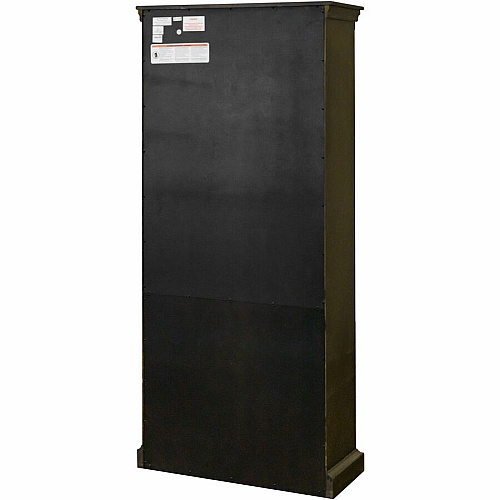 Martin Kingston Office Desking Unit 78" Height x 36" Width x 14" Depth - 5 Shelve(s) - 4 Adjustable Shelf(ves) - Material: Wood - Finish: Dark Chocolate, Rub Through - 1 Each (IMKN3678D)