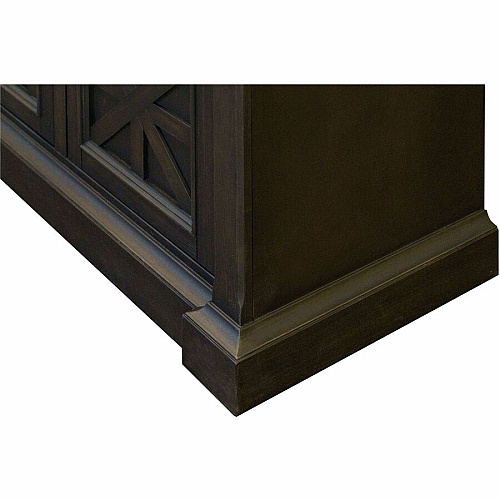 Martin Kingston Office Desking Unit 32" Height x 67" Width x 18" Depth - 4 Door(s) - 3 Adjustable Shelf(ves) - Material: Wood - Finish: Dark Chocolate, Rub Through - 1 Each (IMKN370)