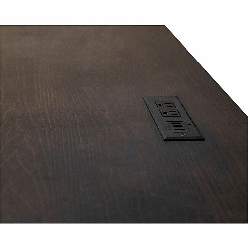 Martin Kingston Office Desking Unit 30" Height x 60" Width x 28" Depth - Total Drawer(s): 3 - Material: Wood - Finish: Dark Chocolate, Rub Through - 1 Each (IMKN384)