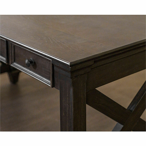 Martin Kingston Office Desking Unit 30" Height x 60" Width x 28" Depth - Total Drawer(s): 3 - Material: Wood - Finish: Dark Chocolate, Rub Through - 1 Each (IMKN384)
