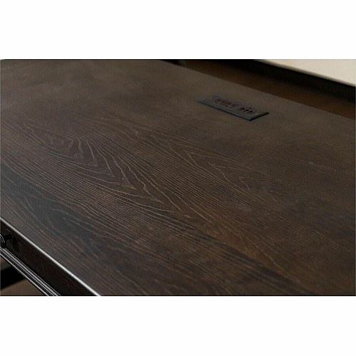 Martin Kingston Office Desking Unit 30" Height x 60" Width x 28" Depth - Total Drawer(s): 3 - Material: Wood - Finish: Dark Chocolate, Rub Through - 1 Each (IMKN384)