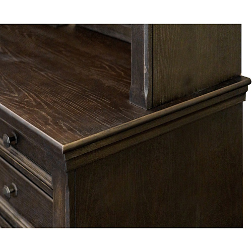 Martin Kingston Office Desking Unit 48" Height x 66" Width x 14" Depth - 2 Door(s) - 2 Adjustable Shelf(ves) - Material: Wood - Finish: Dark Chocolate, Rub Through - 1 Each (IMKN682)