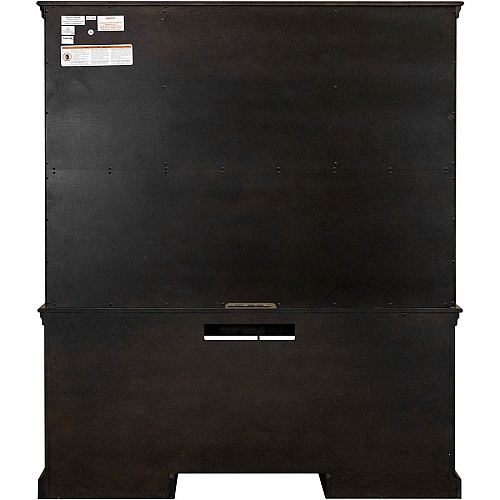 Martin Kingston Office Desking Unit 48" Height x 66" Width x 14" Depth - 2 Door(s) - 2 Adjustable Shelf(ves) - Material: Wood - Finish: Dark Chocolate, Rub Through - 1 Each (IMKN682)