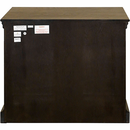 Martin Kingston Office Desking Unit 30" Height x 36" Width x 21" Depth - Total Drawer(s): 2 - Material: Wood - Finish: Dark Chocolate, Rub Through - 1 Each (IMKN450)