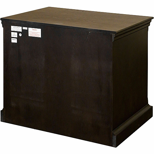 Martin Kingston Office Desking Unit 30" Height x 36" Width x 21" Depth - Total Drawer(s): 2 - Material: Wood - Finish: Dark Chocolate, Rub Through - 1 Each (IMKN450)