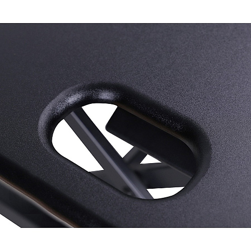 Rocelco Sit/Stand Desk Riser 45 lb Load Capacity - 20" Height x 45.75" Width x 23.75" Depth - Black (RDADRB46A)