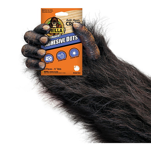 Gorilla Glue Gorilla Permanent Adhesive Dots Clear - 150 / Pack (104905)