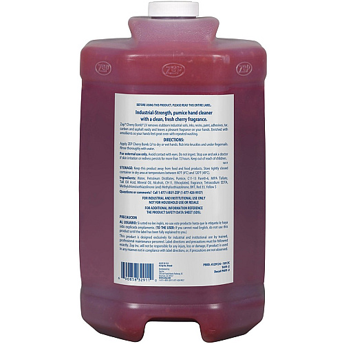 Zep Cherry Bomb LV Industrial Hand Cleaner Cherry Scent - 1 gal - Dirt Remover, Grime Remover, Soil Remover, Ink Remover, Resin Remover, Paint Remover, Adhesive Remover, Tar Remover, Asphalt Remover, Odor Remover, Grease Remover - Hand, Industria (329124)