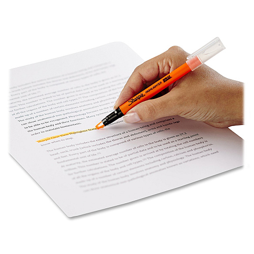 Sharpie Clear View Highlighter Fine Chisel Marker Point - Yellow, Pink, Orange, Coral, Blue, Purple, Fluorescent Green Ink - 8 / Pack (2128218)