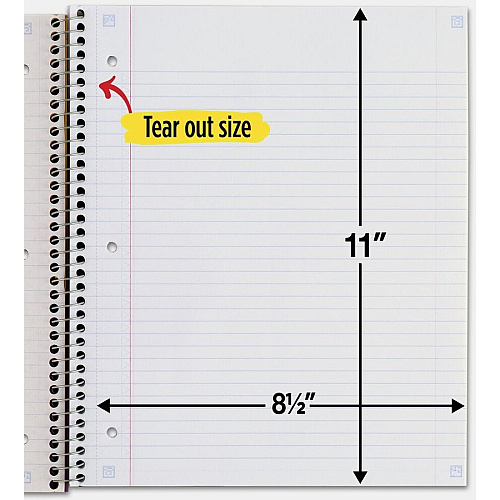 Acco Five Star Wirebound Notebook 1 Subject(s) - 100 Sheets - 100 Pages - Wire Bound - Letter - 8 1/2" x 11" Sheet Size - Forest Green Plastic Cover - Double Sided Sheet, Bleed Resistant, Perforated, Storage Pocket, Water Resistant, Spiral Loc (820002CE1)