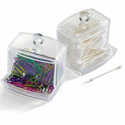 Officemate Paper Clip Dispenser Clear - PVC-free - 1 Each (93697)