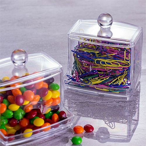 Officemate Paper Clip Dispenser Clear - PVC-free - 1 Each (93697)